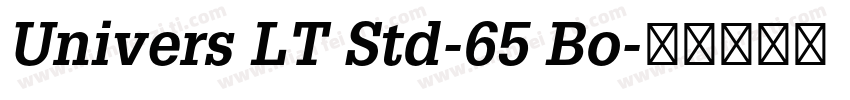 Univers LT Std-65 Bo字体转换